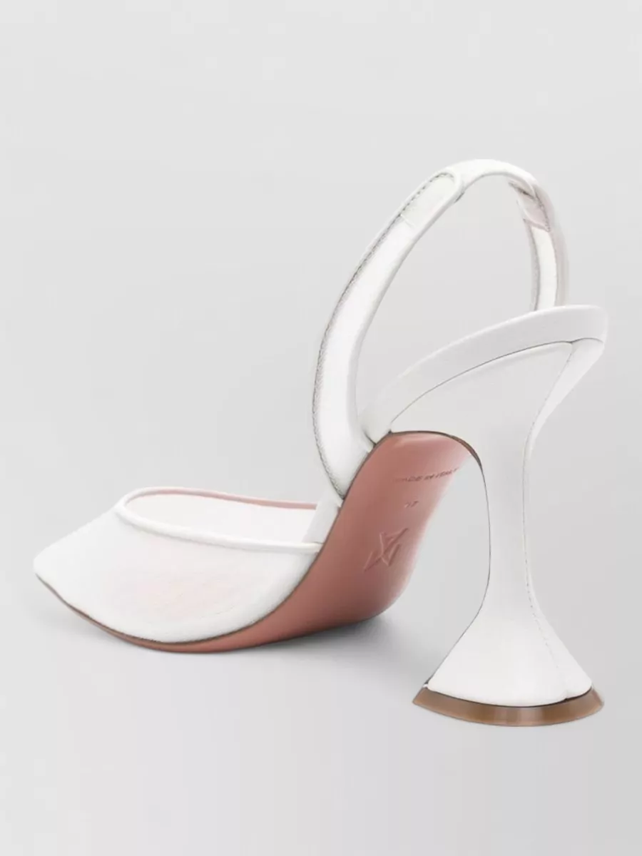Amina Muaddi Leather Slingback Pumps