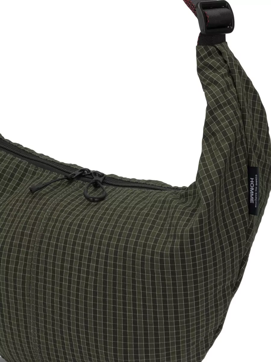 Comme Des Garçons Homme Grid Check Large Shoulder Bag