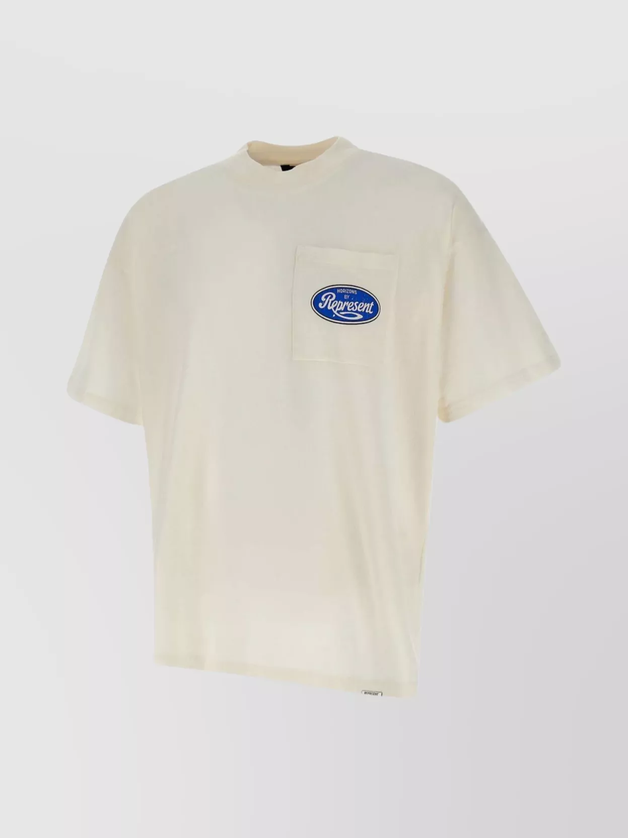 Shop Represent "logo Pocket" Cotton Crew Neck T-shirt