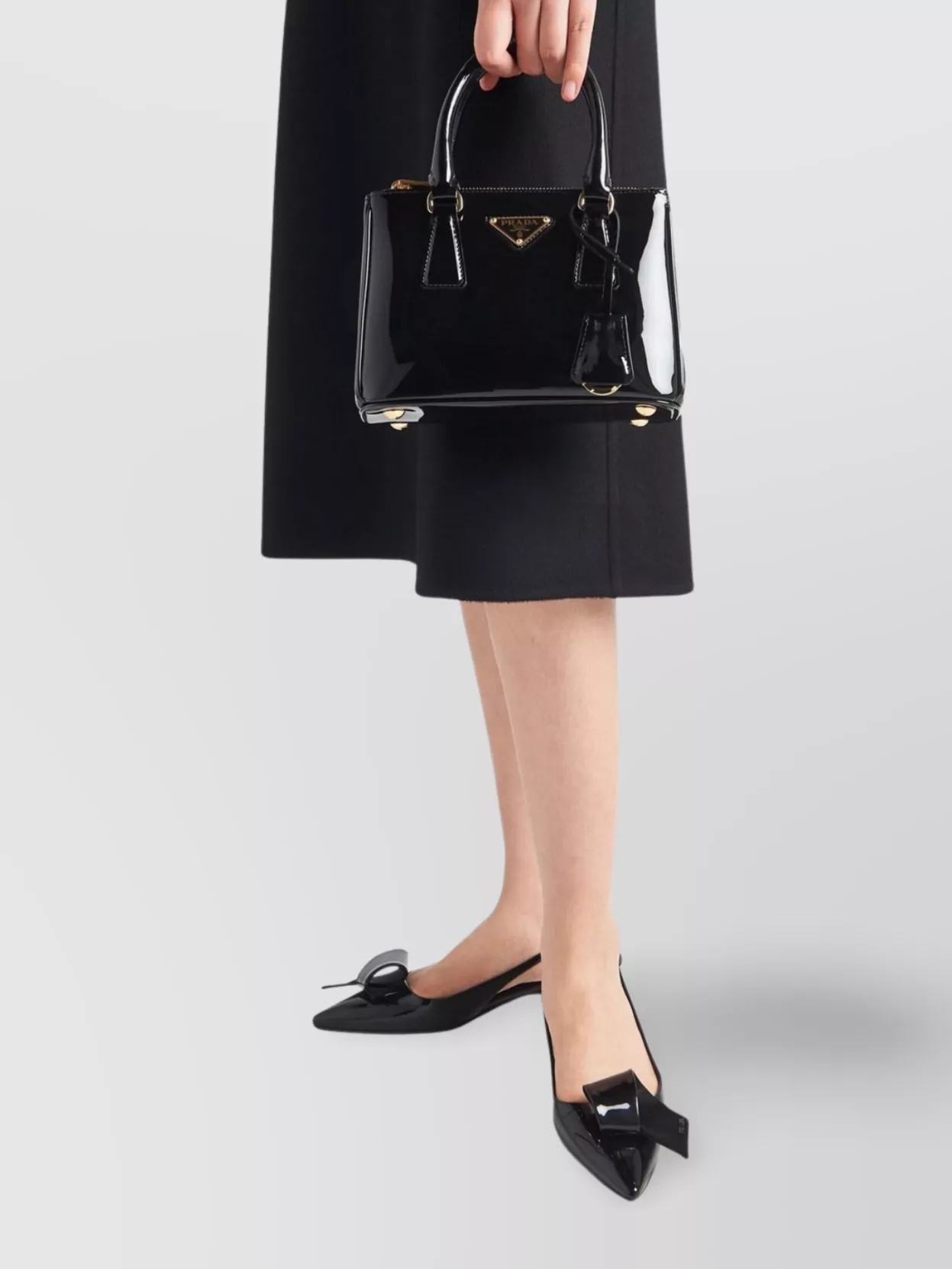 Prada Borsa Galleria Mini In Vernice