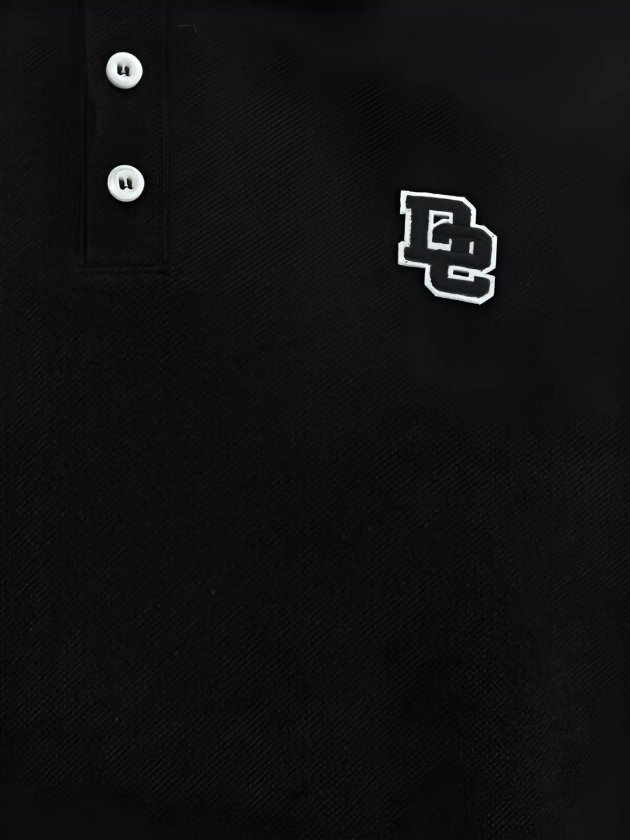 Dsquared2 Ribbed Collar Cotton Polo Shirt