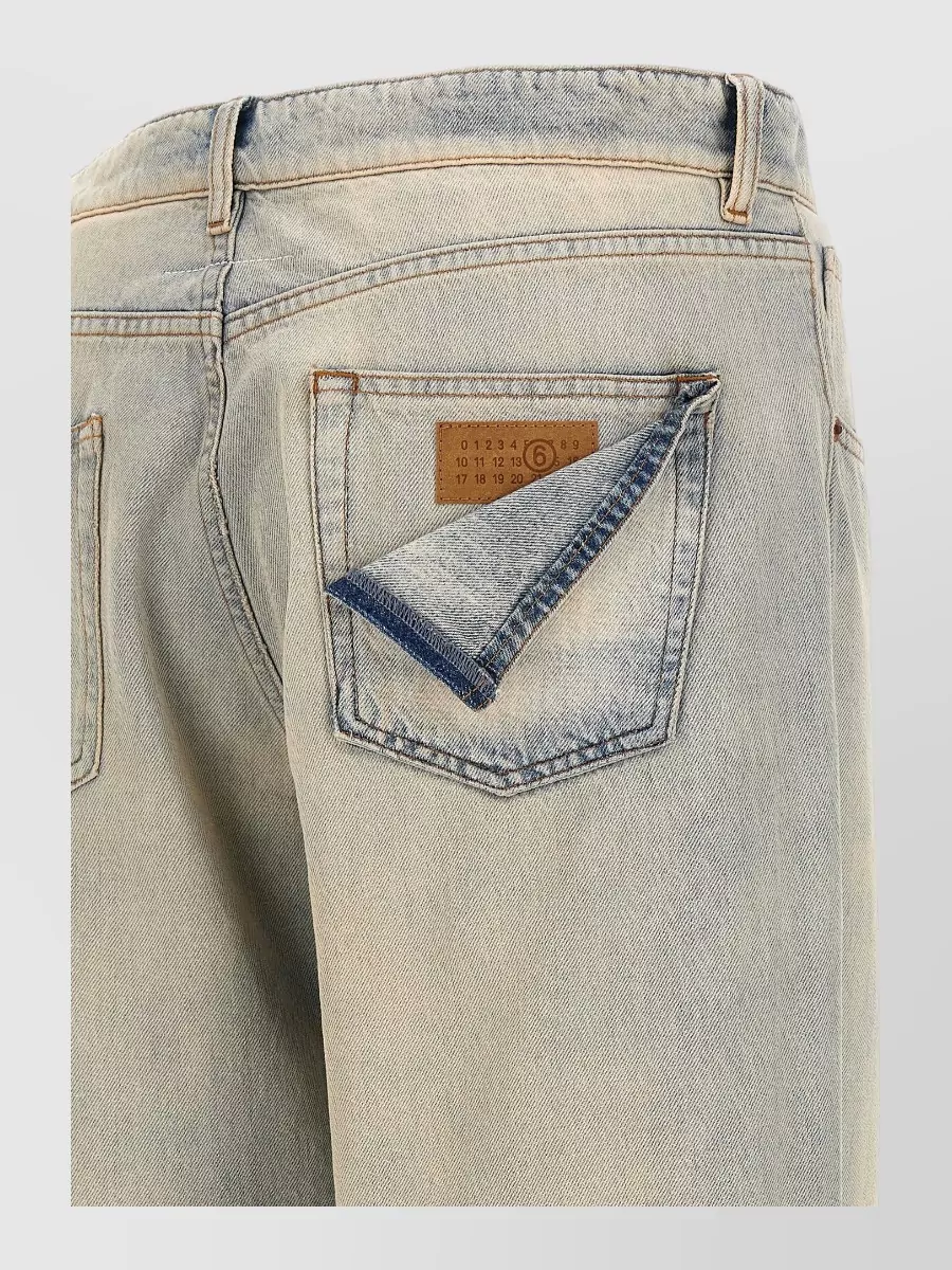 Mm6 Maison Margiela Denim Straight-Leg Jeans