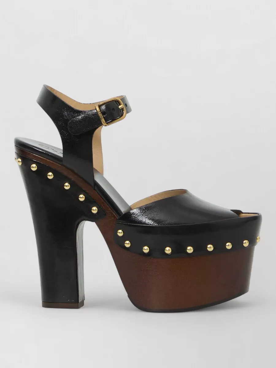 Chloé Leather Platform Mules