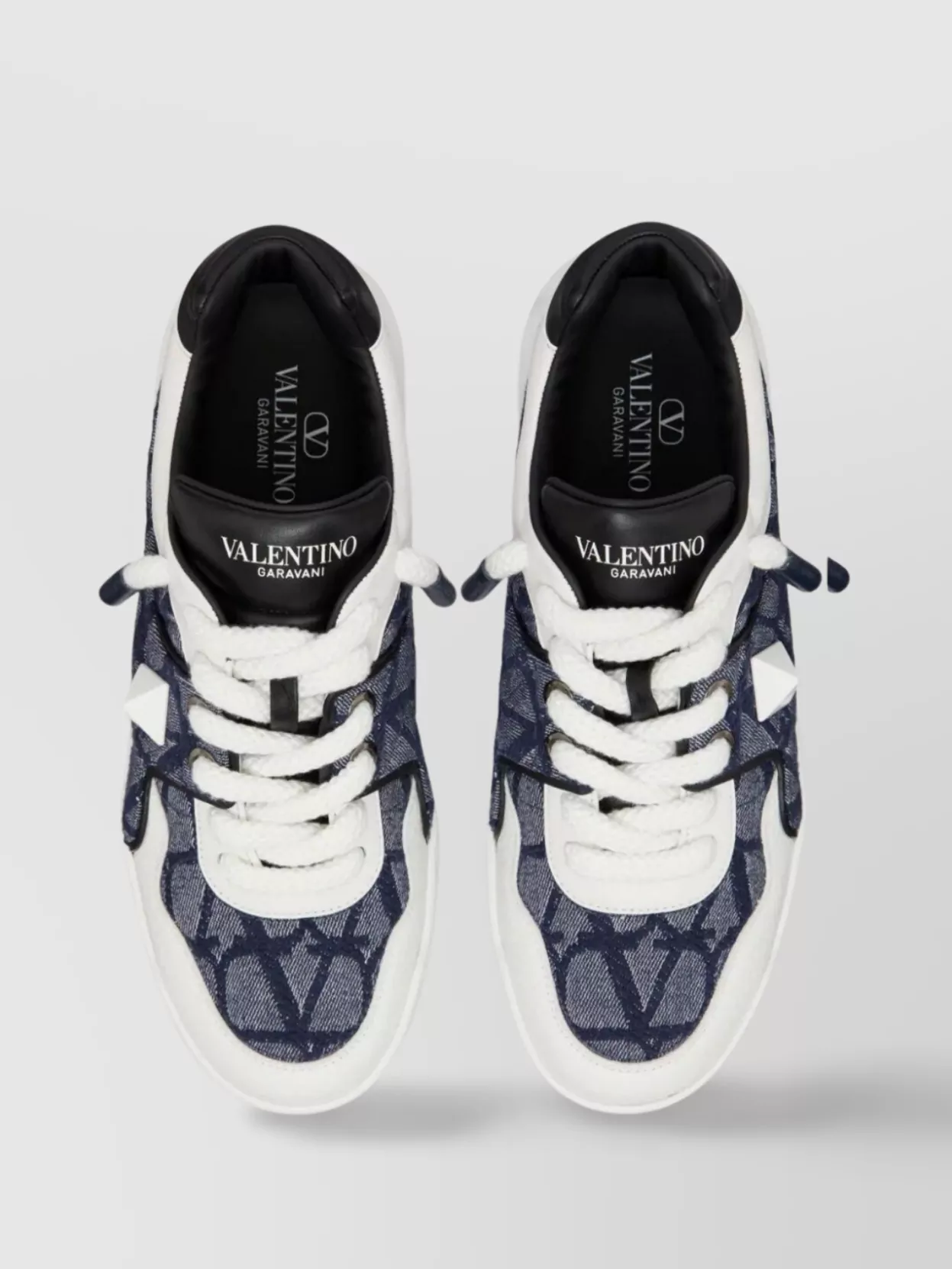 Shop Valentino Iconographic Jacquard Xl Low-top Sneaker In White