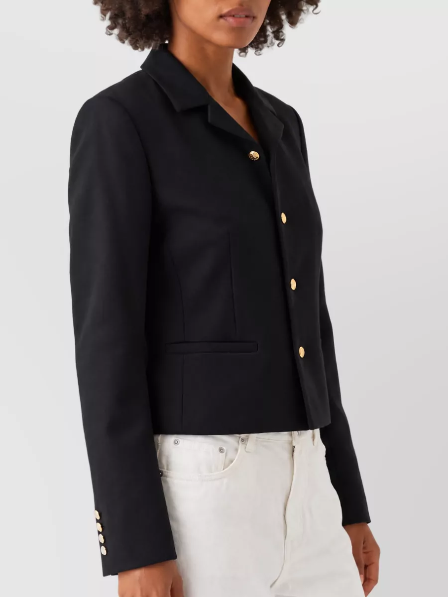 Celine Wool Fitted Short Jacket