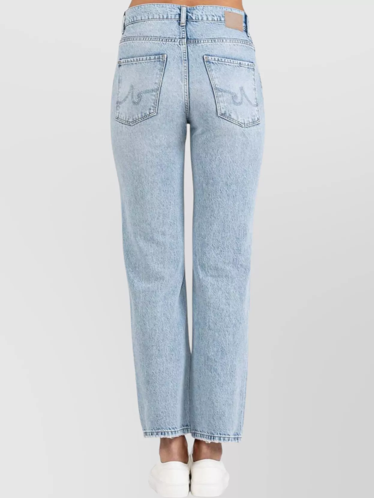 Ag Jeans Distressed Denim Trousers With Pockets