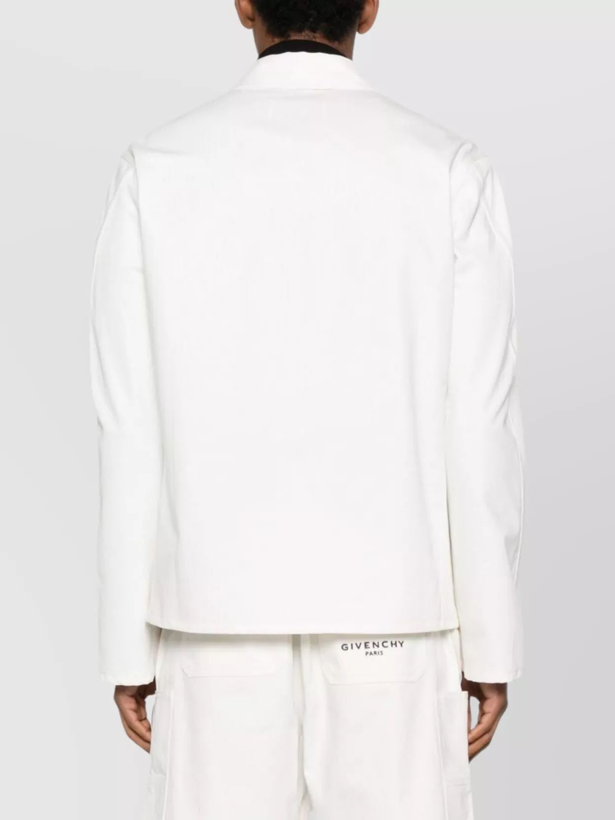 Givenchy Long Sleeve Denim Cotton Jacket With Pocket