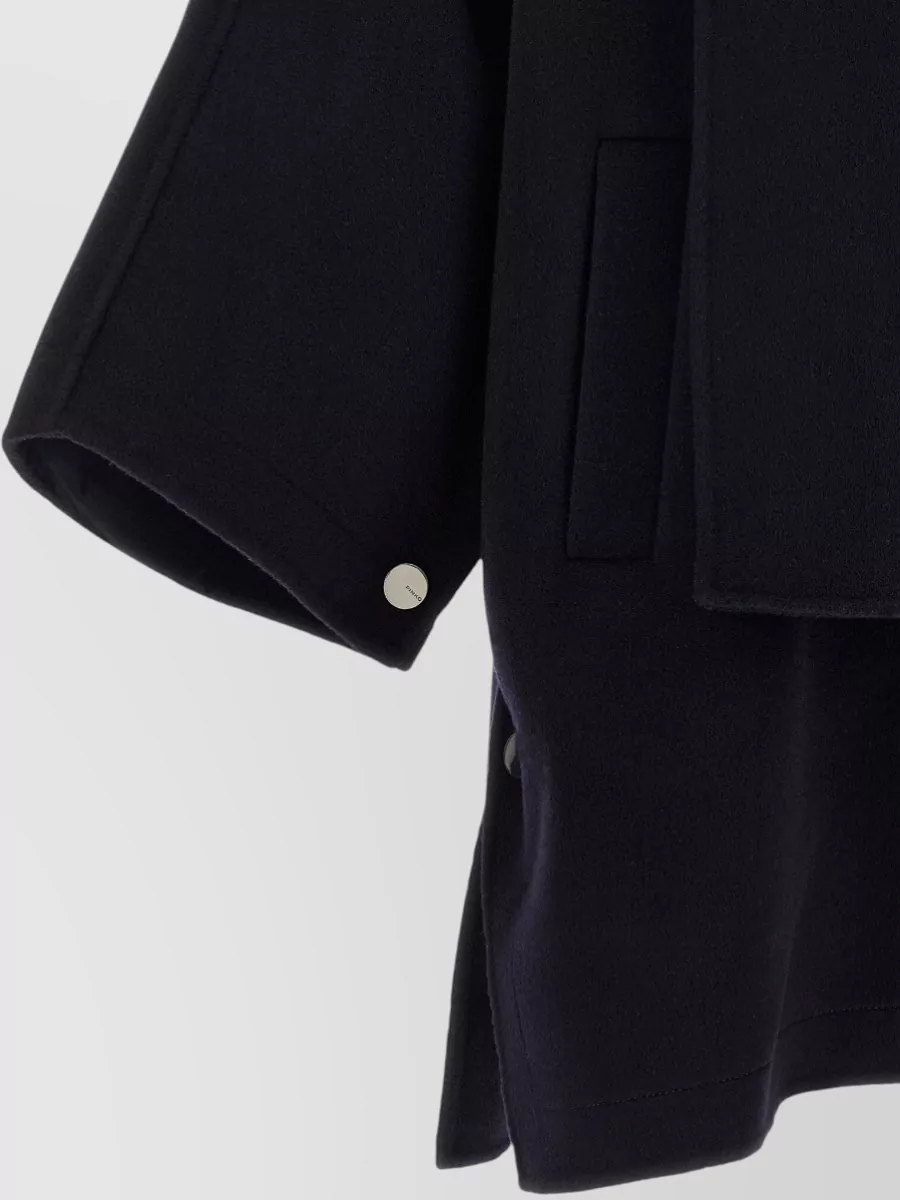 Pinko Wool Cape Coat