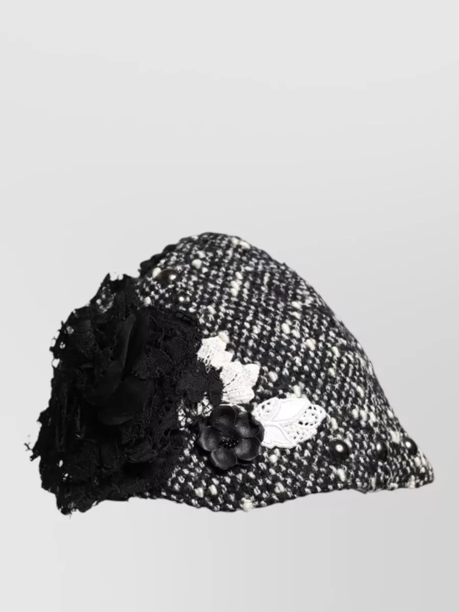 Dolce&Gabbana Embellished Floral Beret