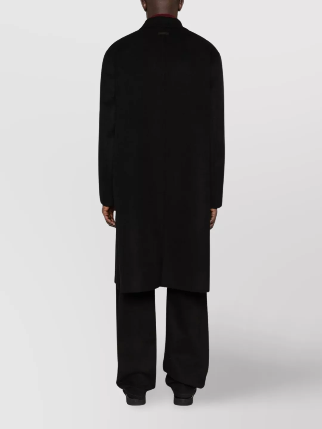 Lardini Collared Wool Coat Featuring Side Pockets