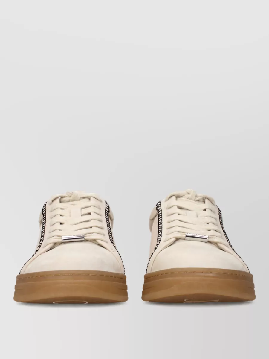 Jimmy Choo suede lace-up sneakers