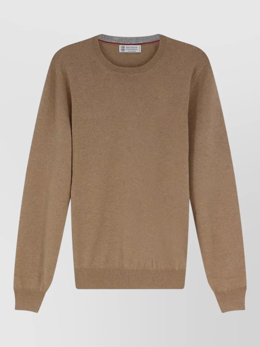 Brunello Cucinelli cashmere ribbed crew-neck sweater