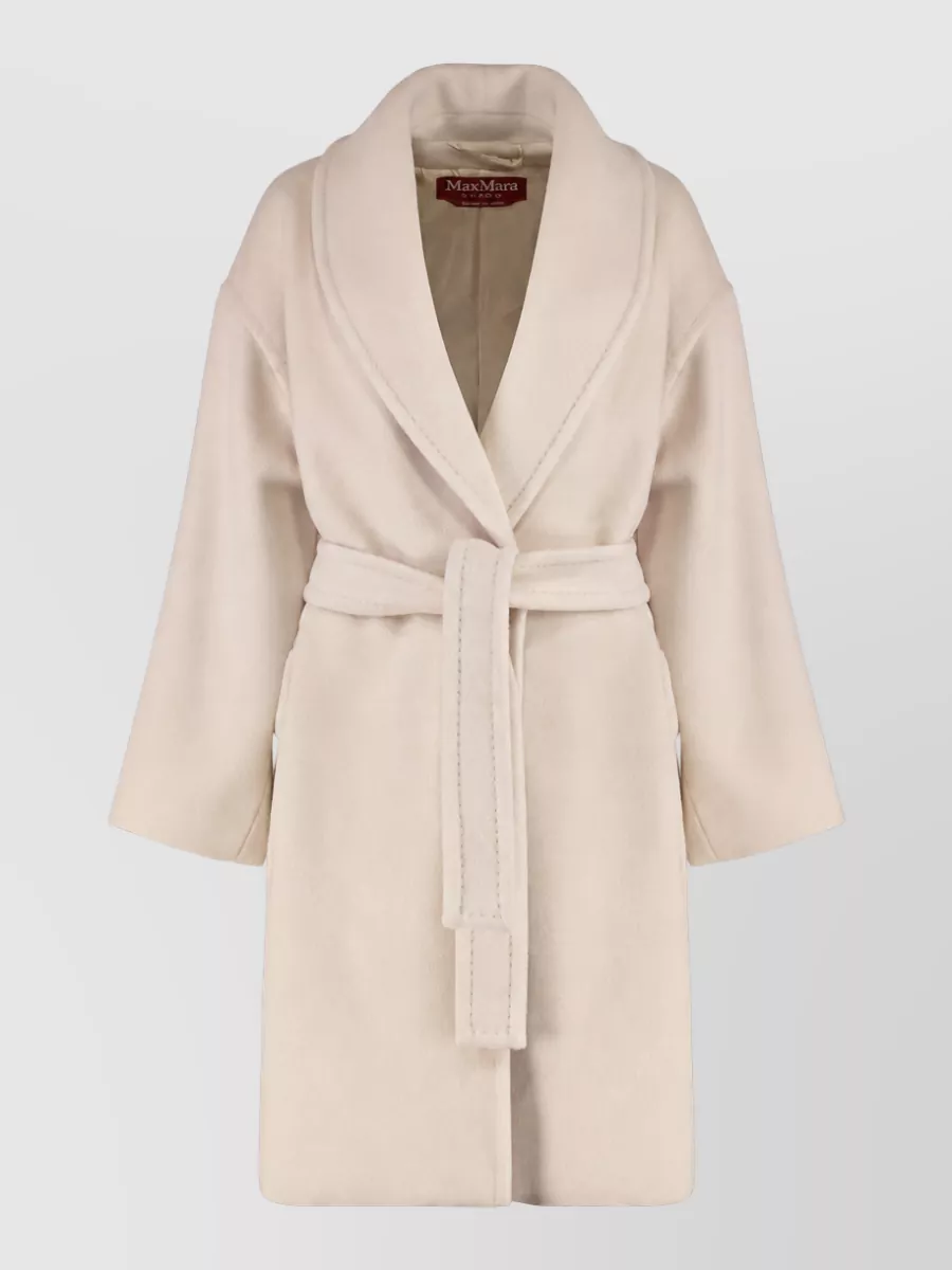 S Max Mara alpaca wool single breasted coat