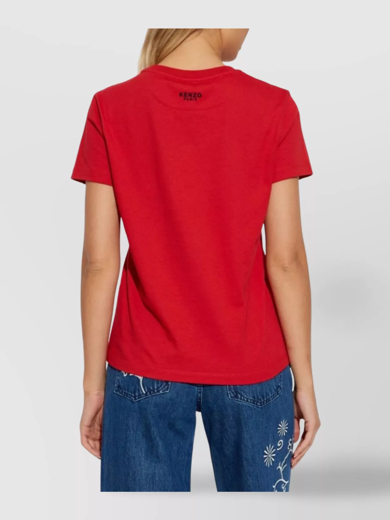 Kenzo Lucky Tiger Patch T-shirt In Red