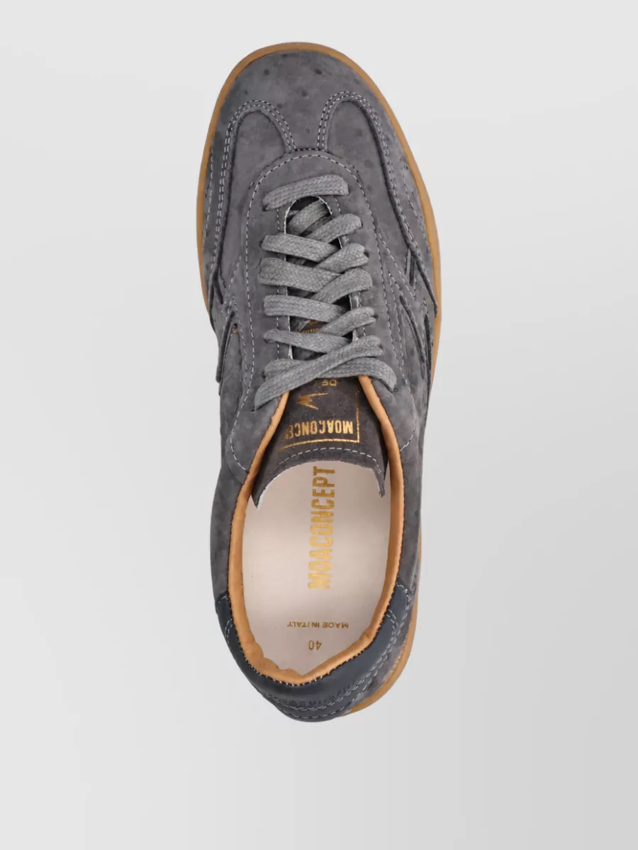Moa Master Of Arts Leather Low-Top Lace-Up Sneakers