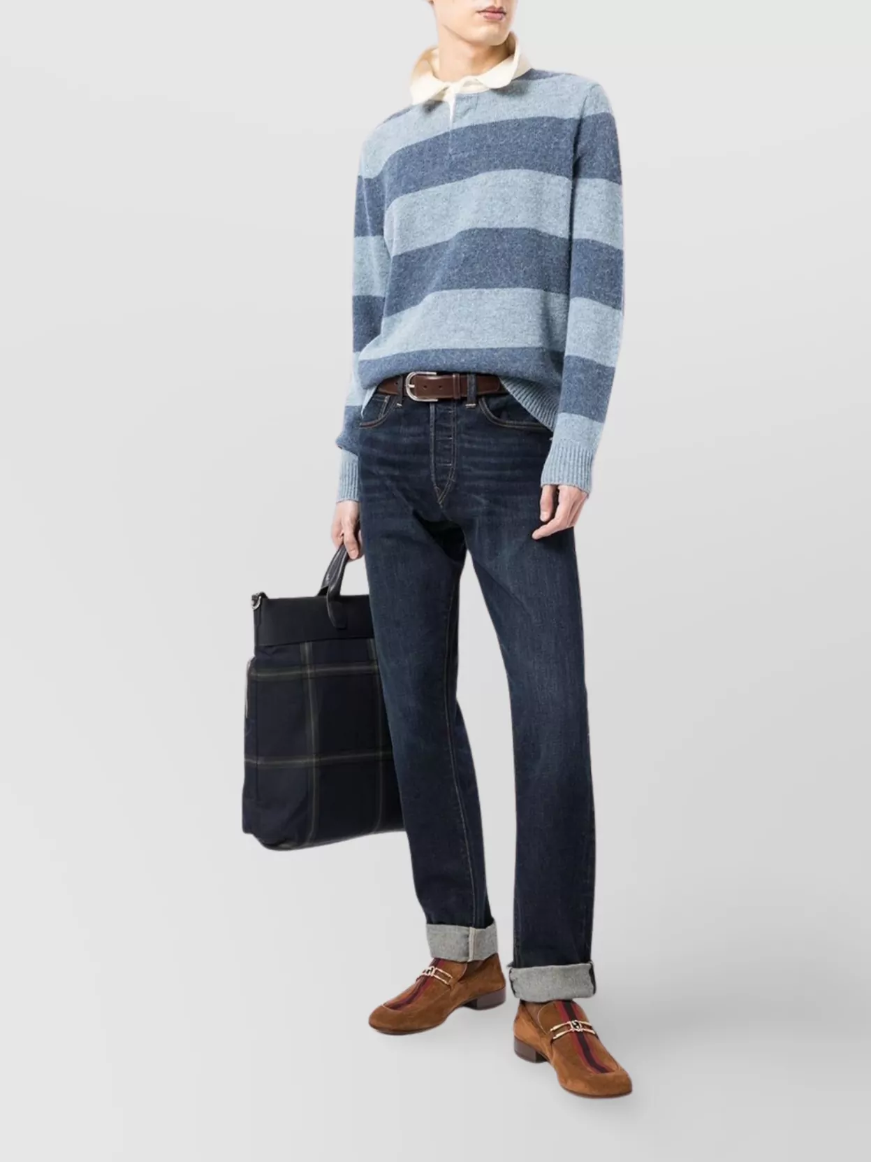 Ralph Lauren Straight Leg Cotton-Blend Trousers
