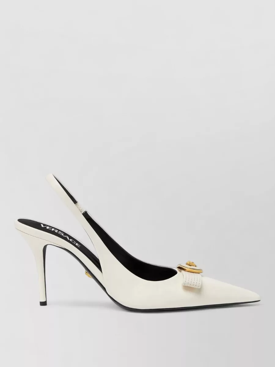 Versace Leather High-Heel Pumps