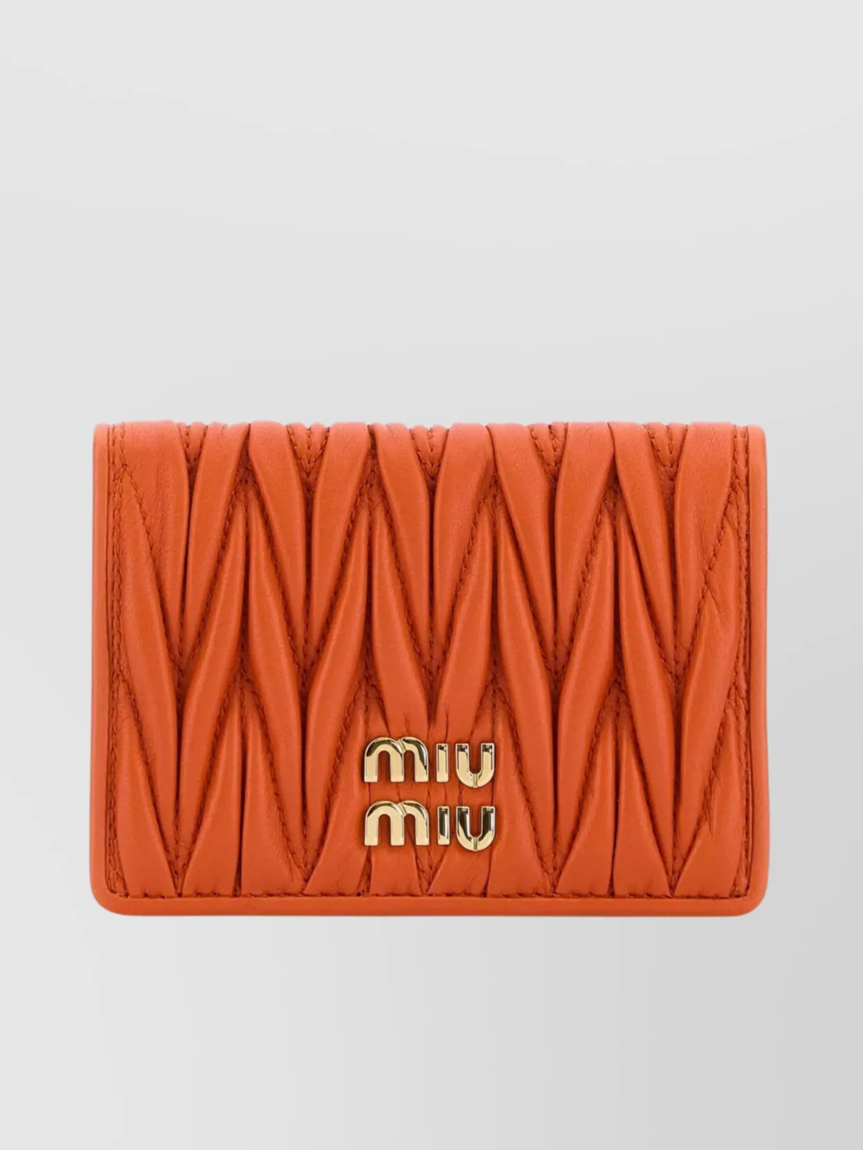 Miu Miu Quilted Rectangular Leather Card Holder