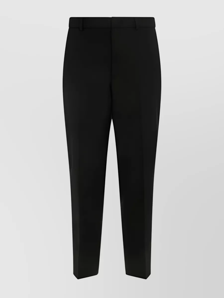 Shop Jil Sander Refined Tailored Straight-leg Pants In Black