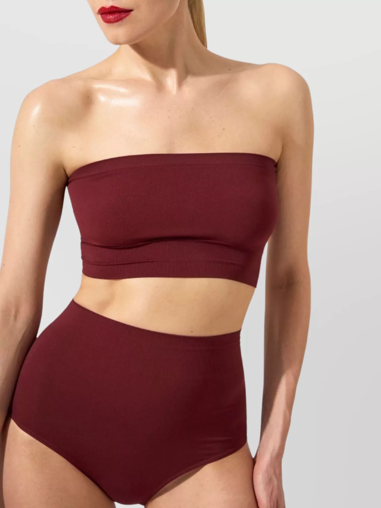 Wolford Strapless Cropped Seamless Stretch Top