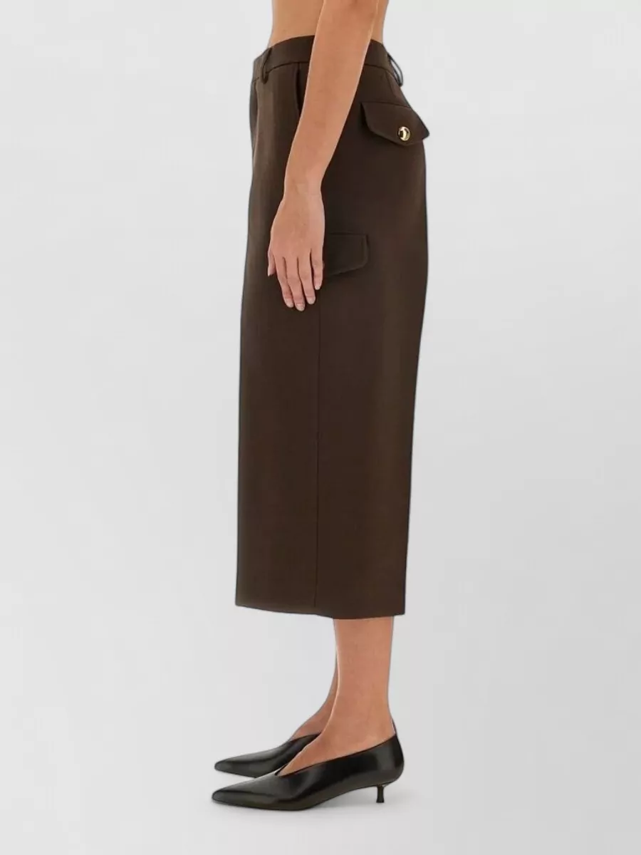 Ami Paris Virgin Wool Cropped Bermuda Shorts