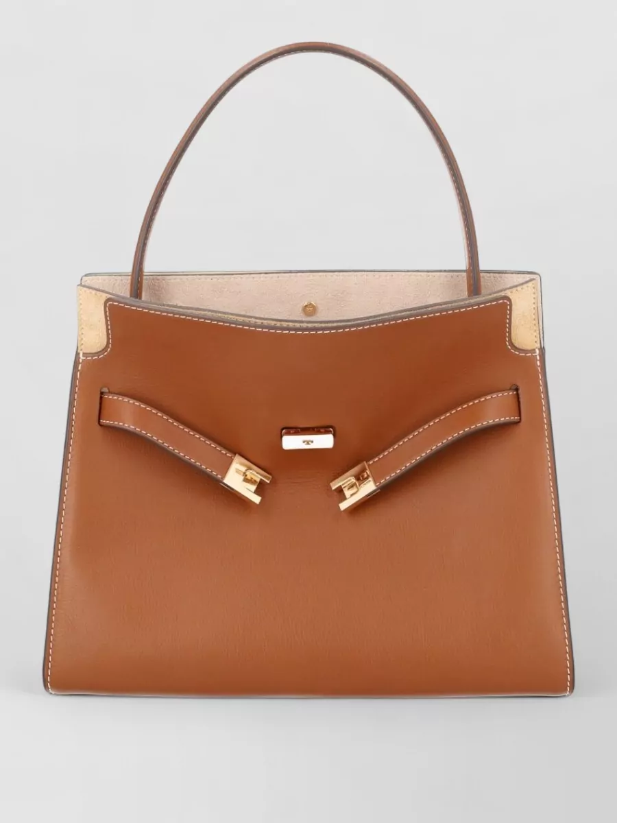 Tory Burch lee radziwill small leather tote bag | The Fashion Square