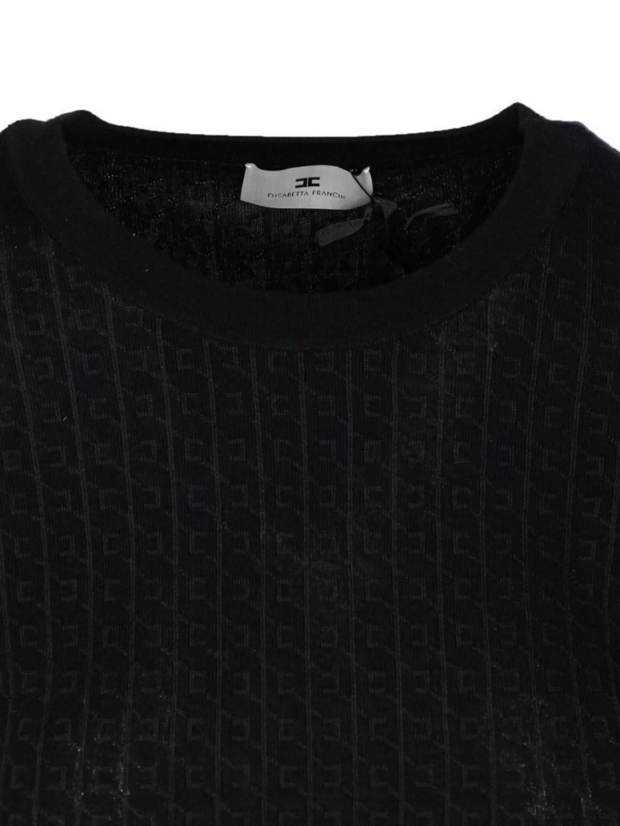Elisabetta Franchi Crewneck Knitwear All-Over Pattern