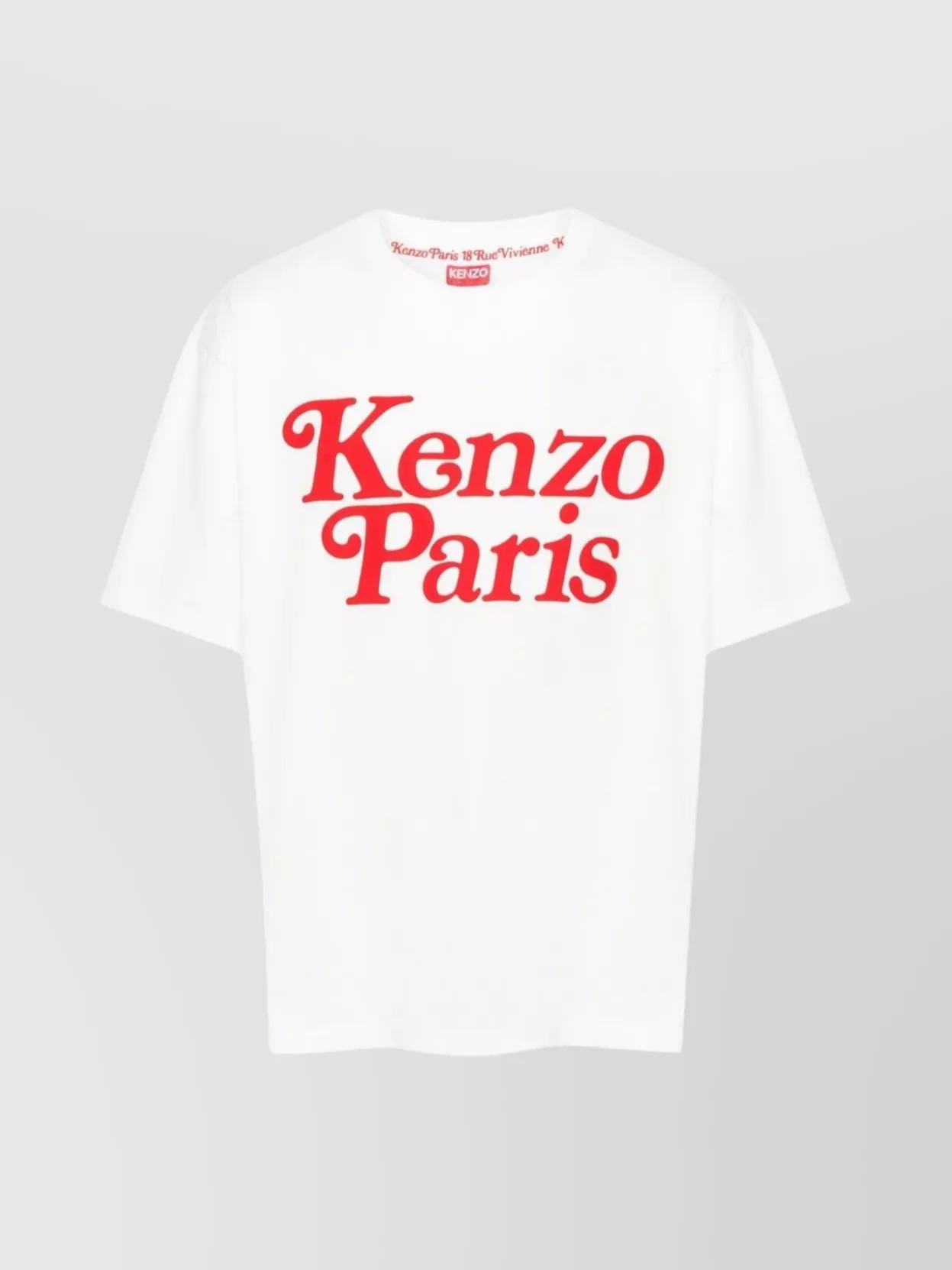 Shop Kenzo Crew Neck Jersey T-shirt In White