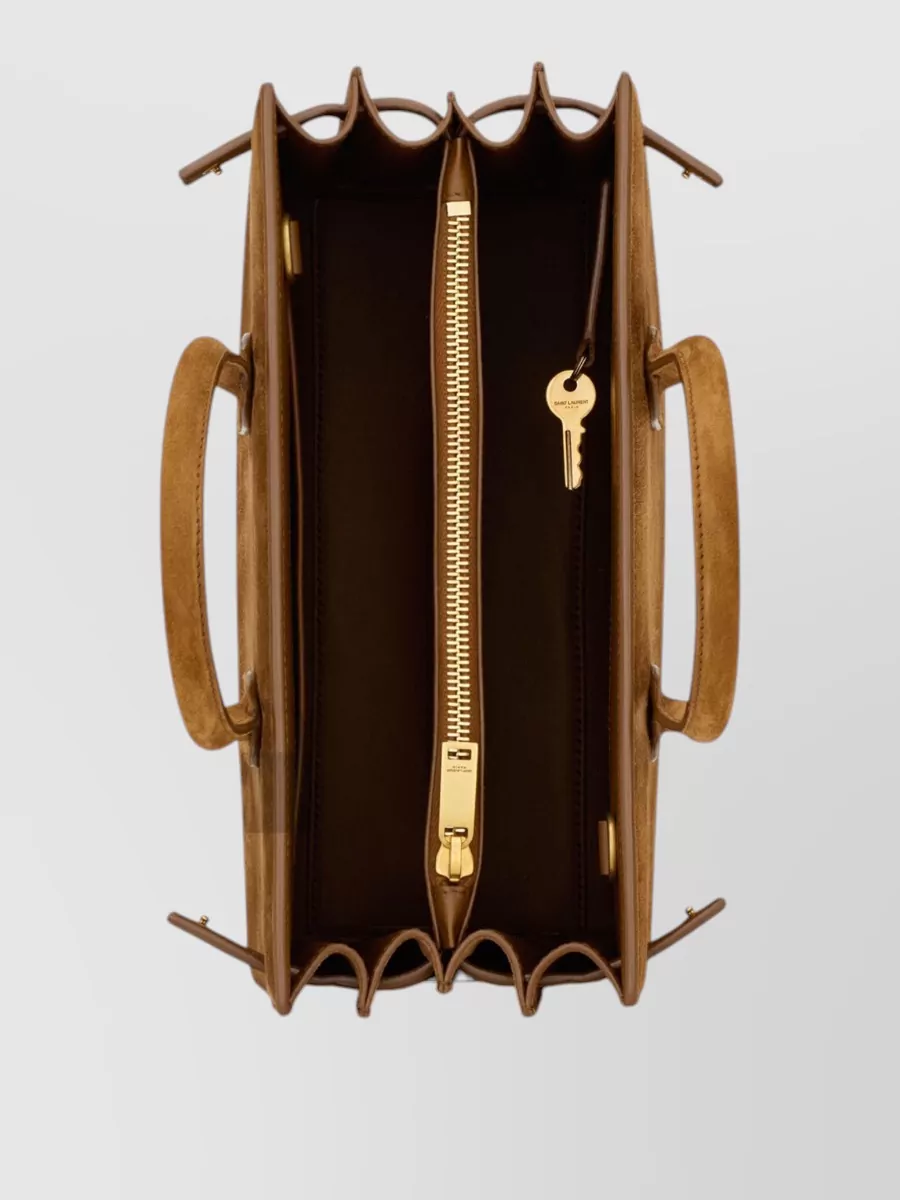 Saint Laurent Sac De Jour Suede Tote Bag