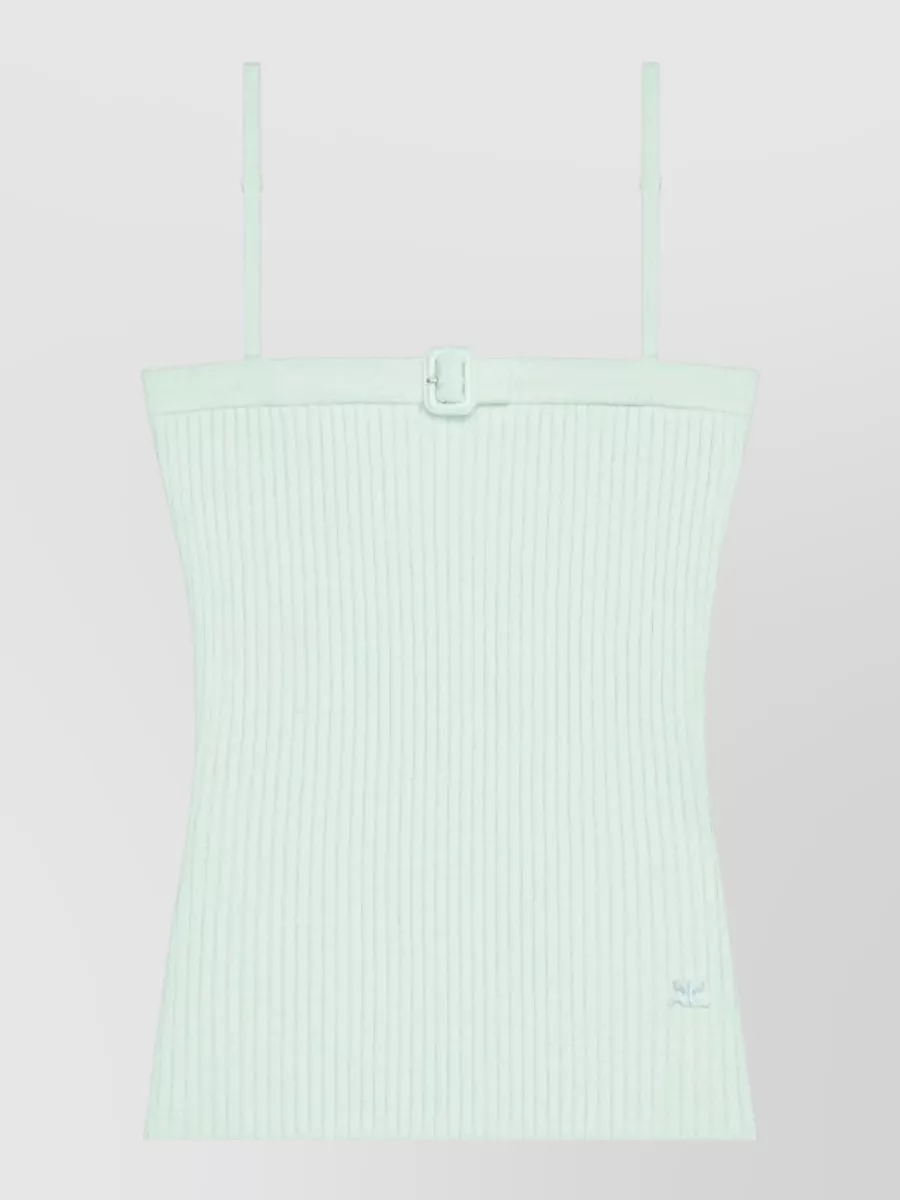 Courrèges Ribbed Knit Top