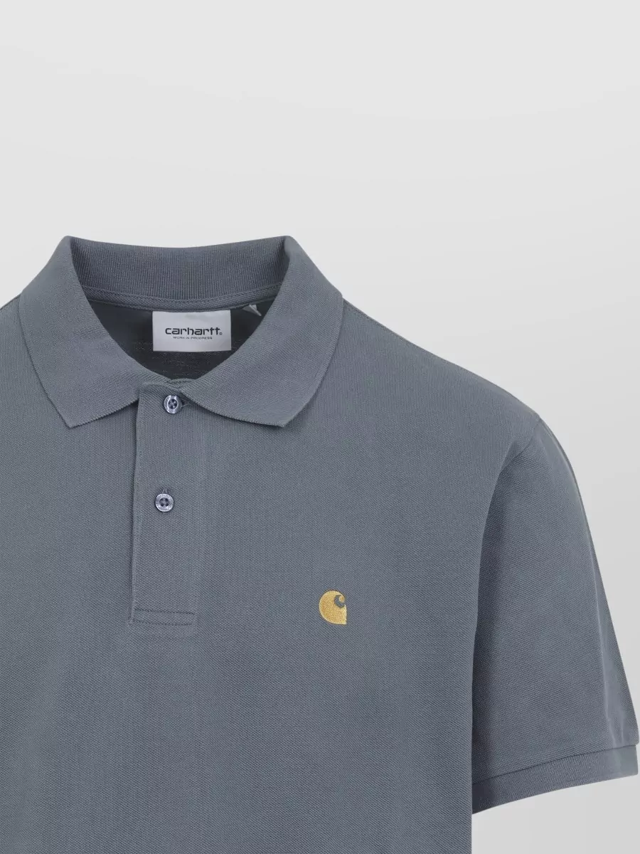 Carhartt Wip Short Sleeve Pique Polo Shirt Collar