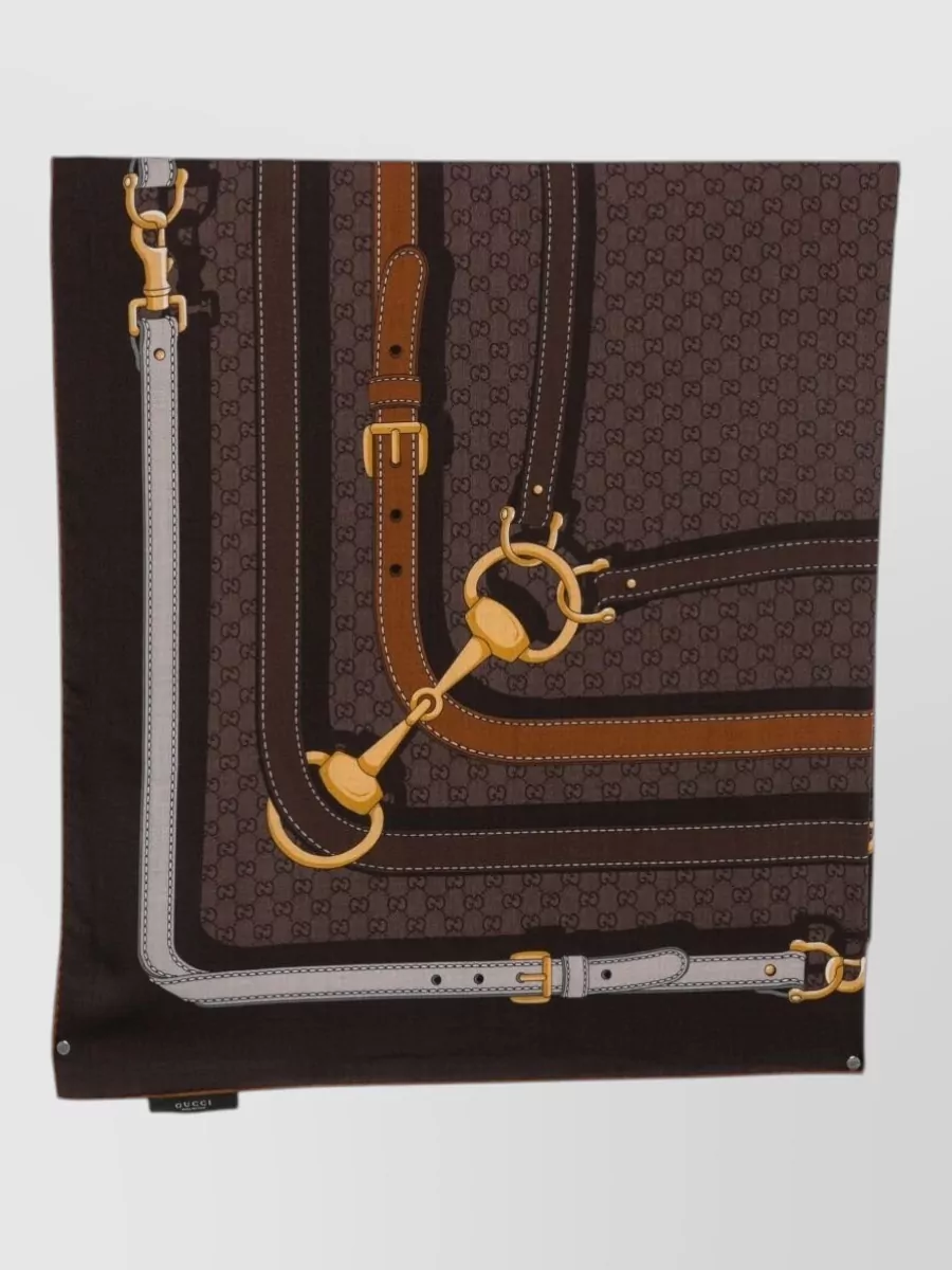Gucci logo-print scarf