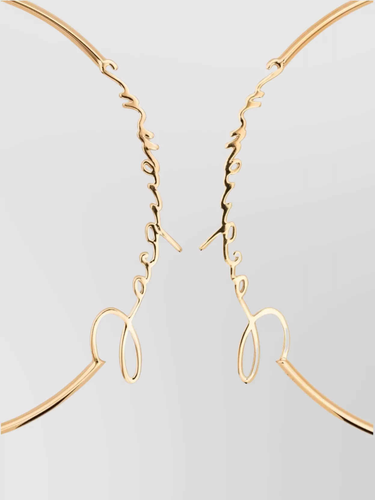 Jacquemus Gold-Tone Hoop Style Earrings