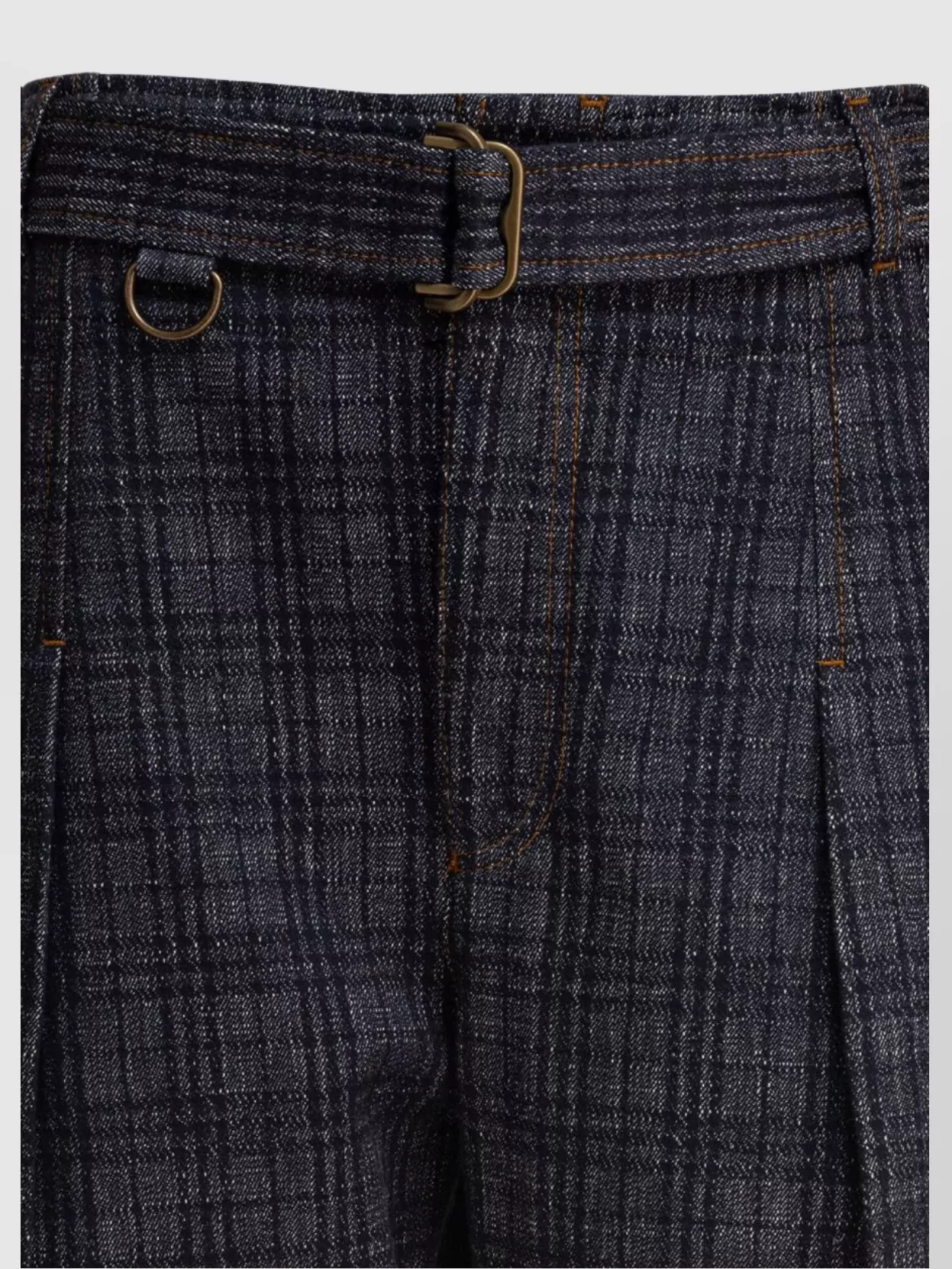 Burberry Trousers Featuring Check Pattern And Back Pocket