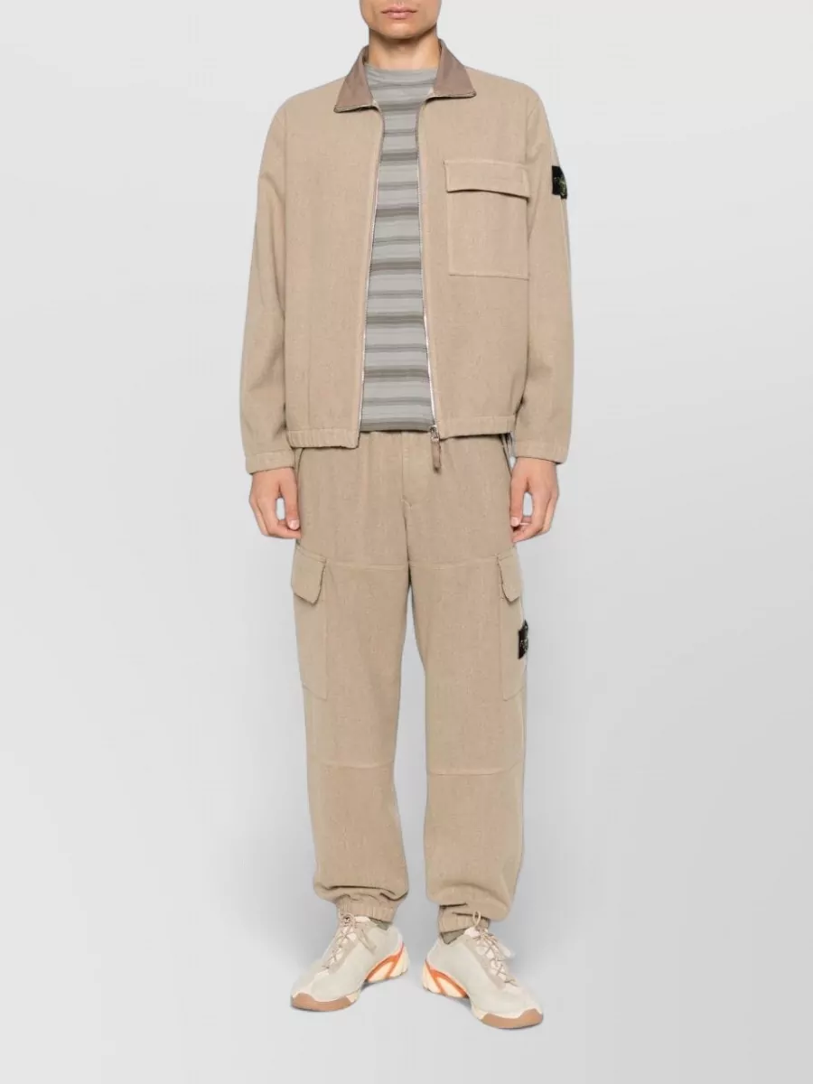 Stone Island Felted Cargo Trousers