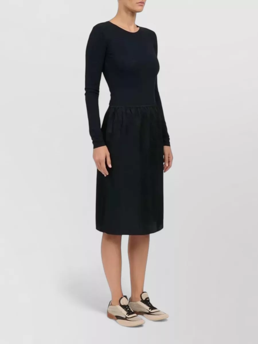 Mm6 Maison Margiela Printed Straight Midi Skirt