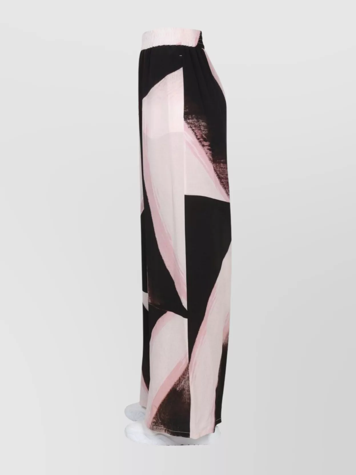 Alexander Mcqueen Abstract Patterned High Waist Trousers