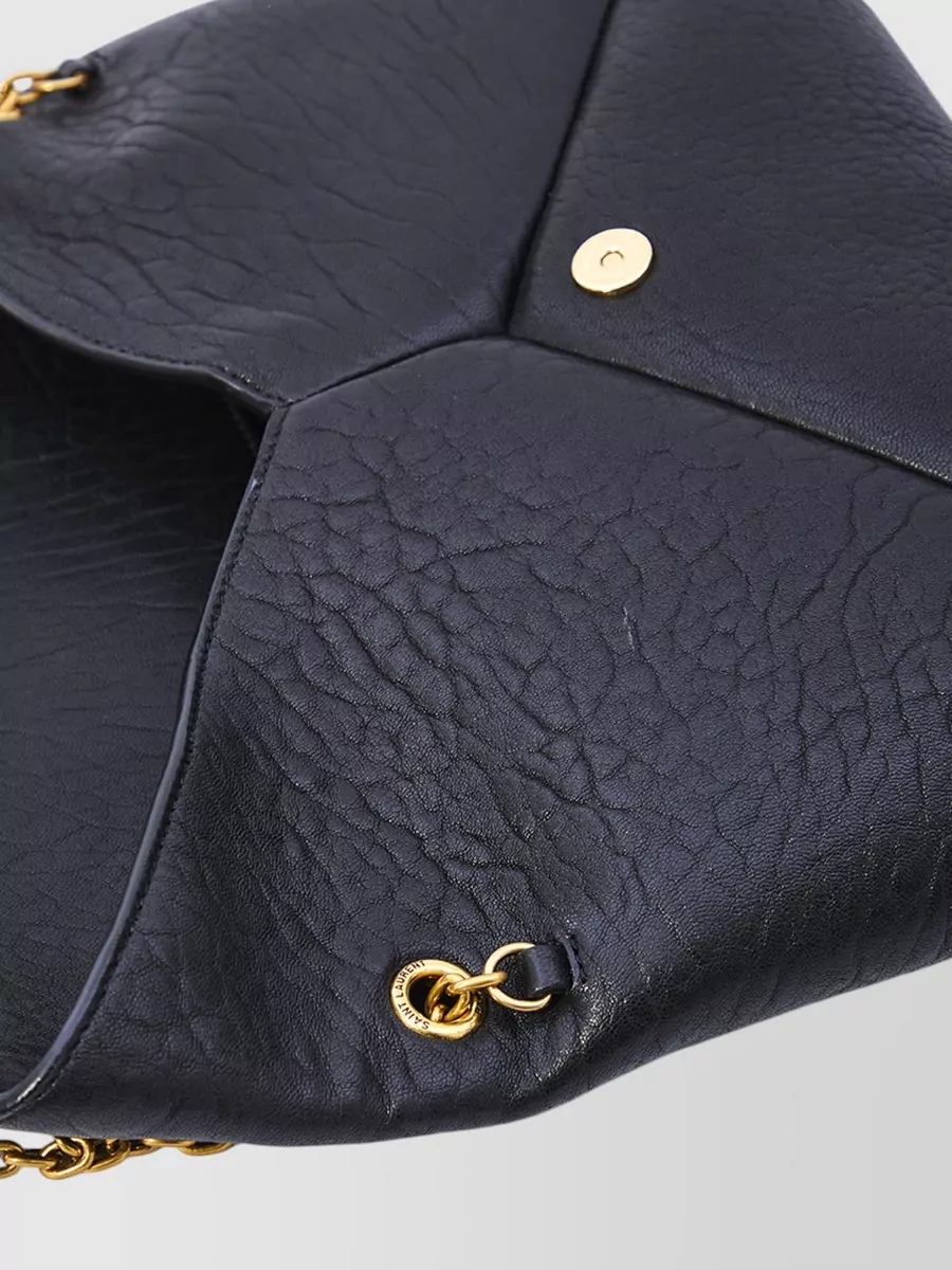 Saint Laurent Envelope Medium Lambskin Clutch Bag