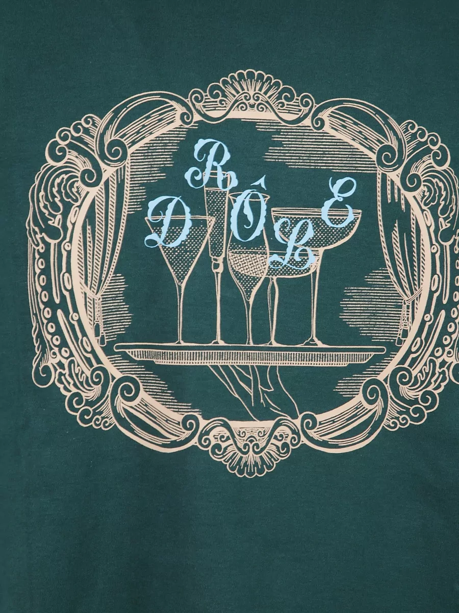 Drôle De Monsieur Graphic Print Crew Neck Short Sleeve T-Shirt