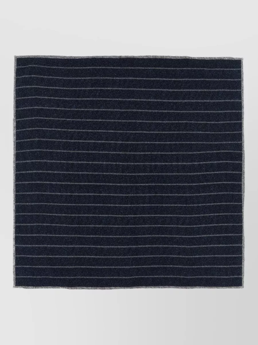 Brunello Cucinelli wool pinstripe scarf
