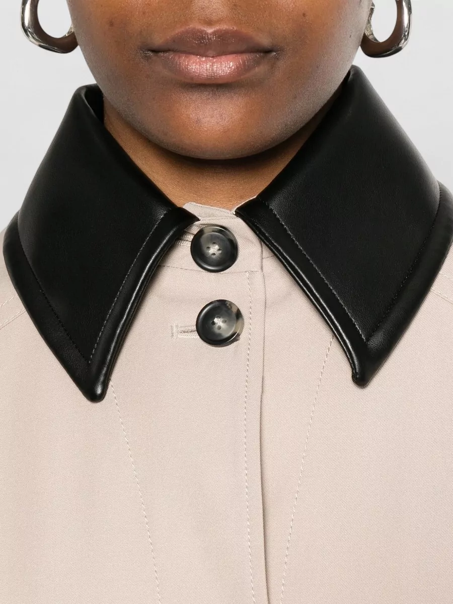 Sportmax Jersey Overshirt Chest Pockets Pleated Back
