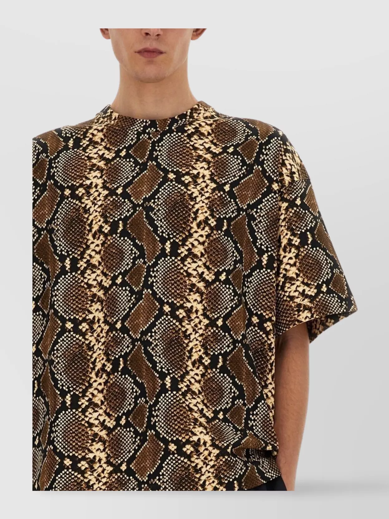 Jil Sander Animal Pattern Relaxed Fit T-Shirt