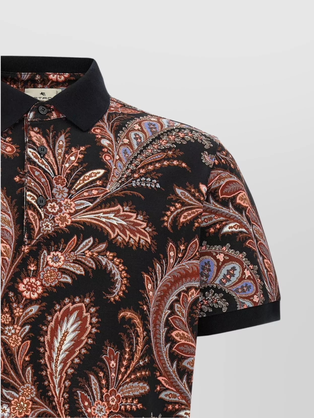 Etro Paisley Flower Polo Shirt
