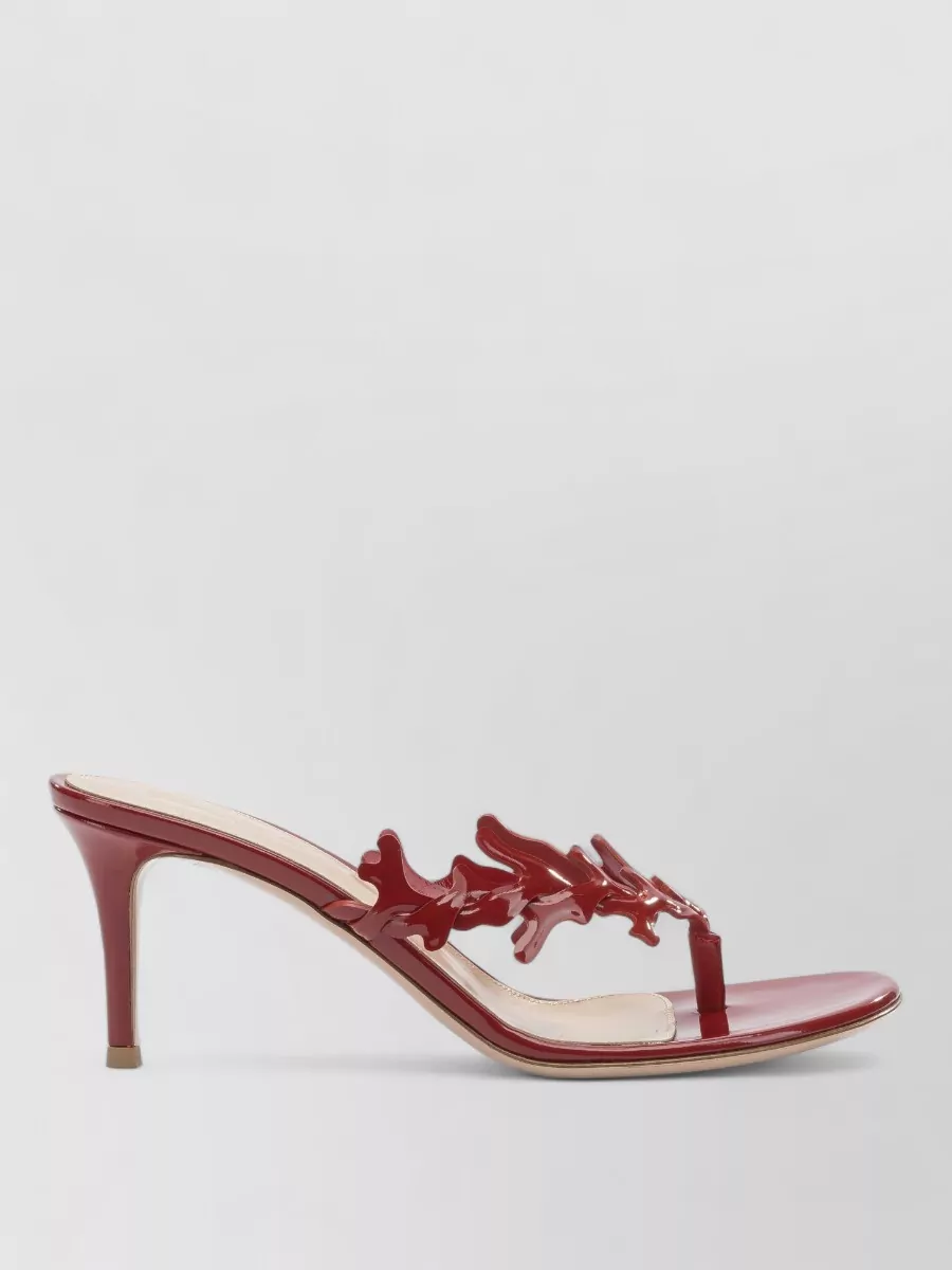 Gianvito Rossi Ocean Thong Sandals 70 Mm Thin Sole In Brown