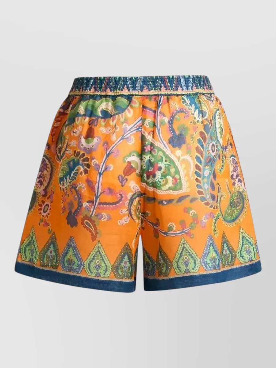 Etro Printed Drawstring Shorts