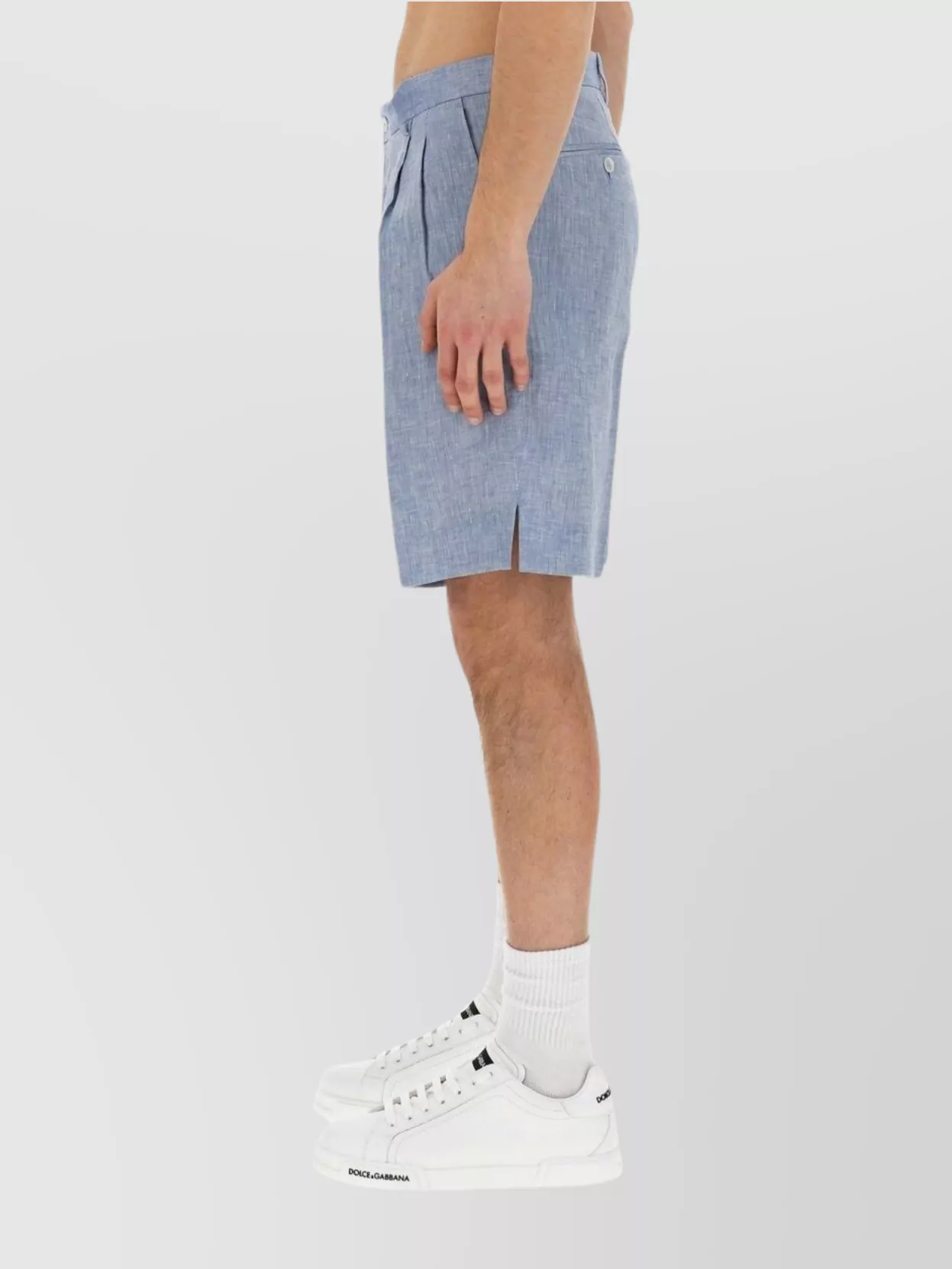 Dolce&Gabbana Bermuda Shorts In Linen