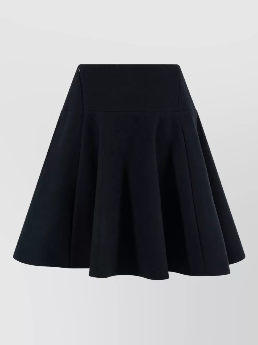 Alaïa Wool Mini A-Line Skirt