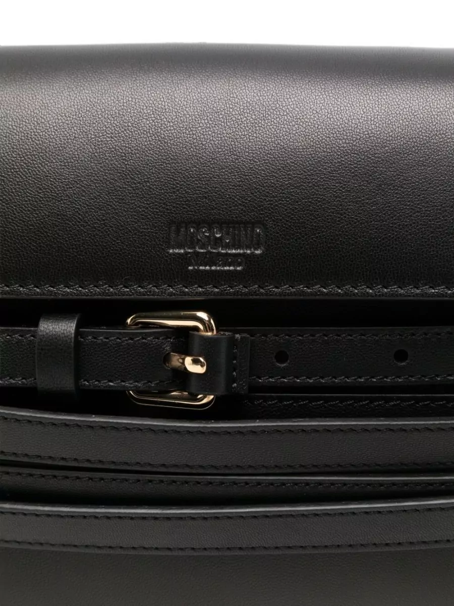 Moschino Leather Clutch Bag