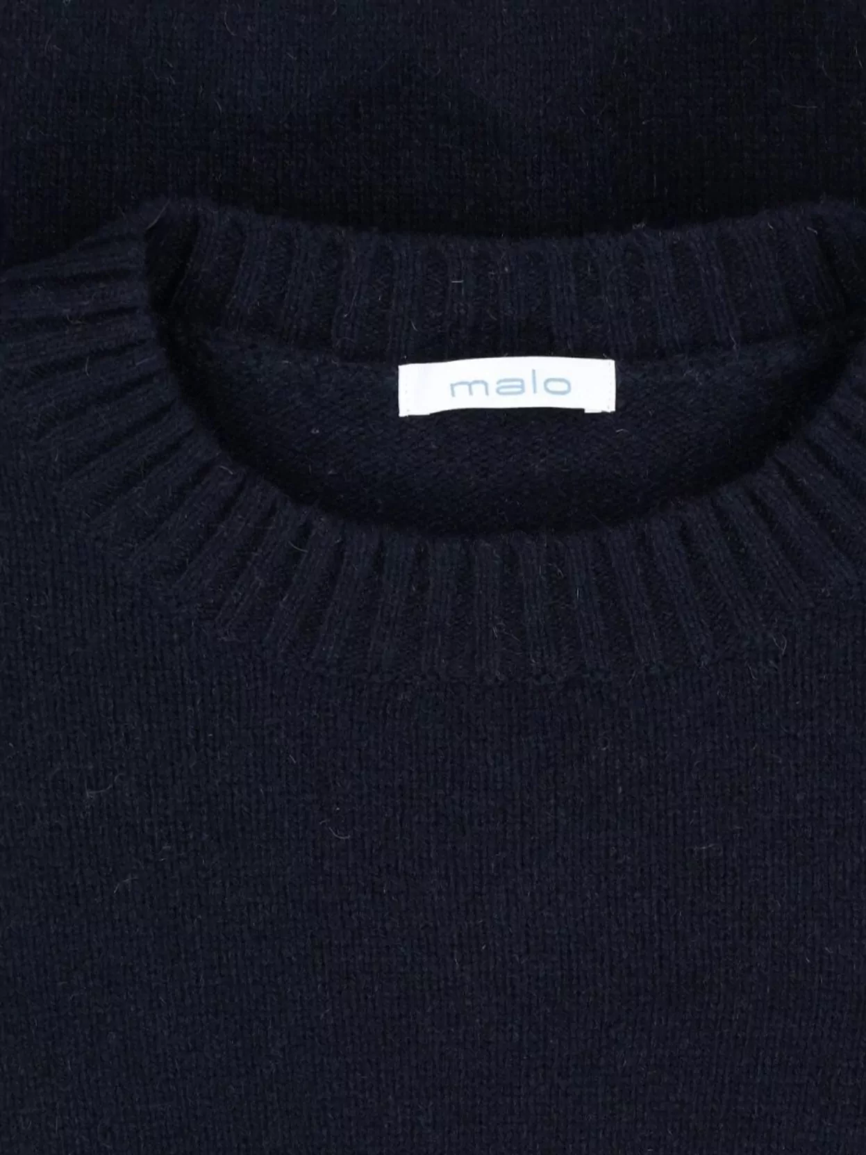 Malo Ribbed Crewneck Sweater Long Sleeves