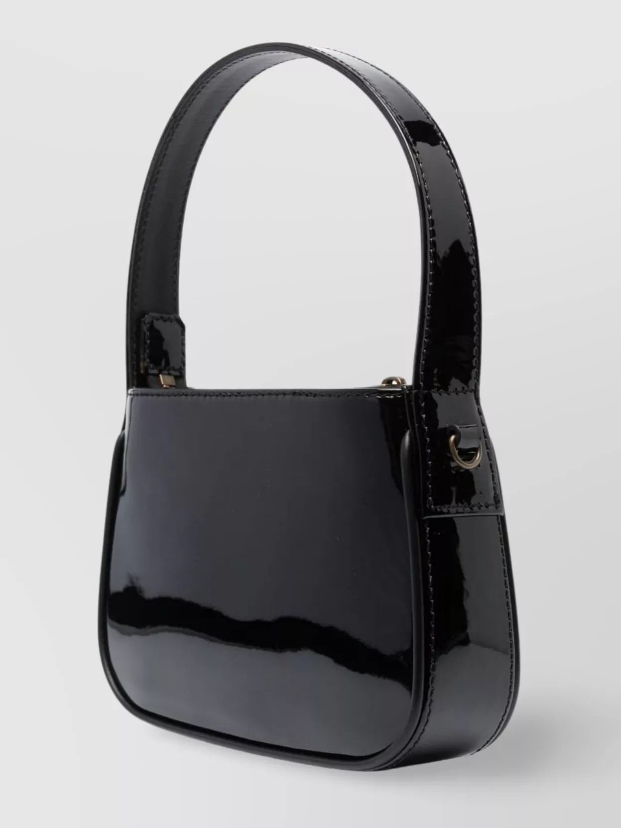 Blumarine Crystal Embellished Mini Patent Leather Bag